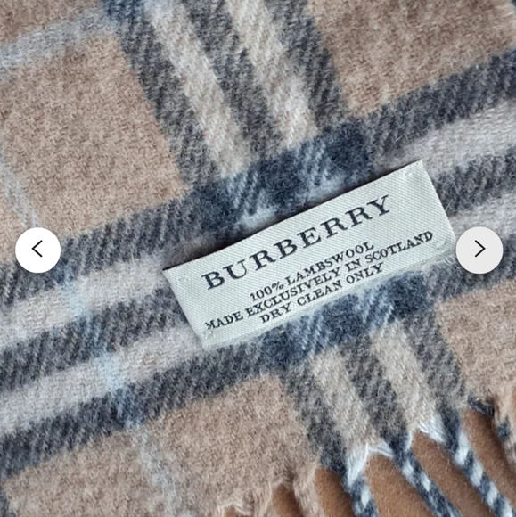 Burberry Vintage Scarf Nova Check lambs Wool scotland 90s - Picture 7 of 11